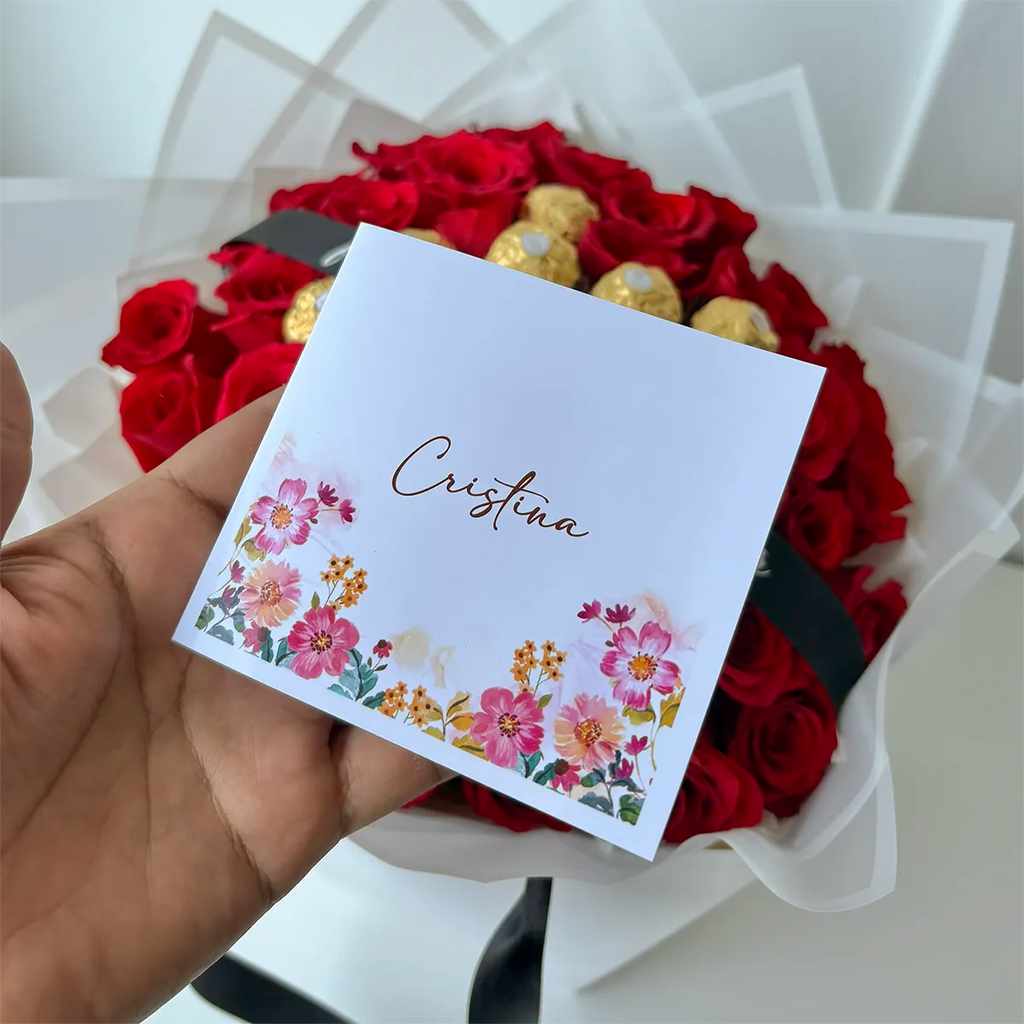 RAMO BUCHON ROSAS CHOCOLATE